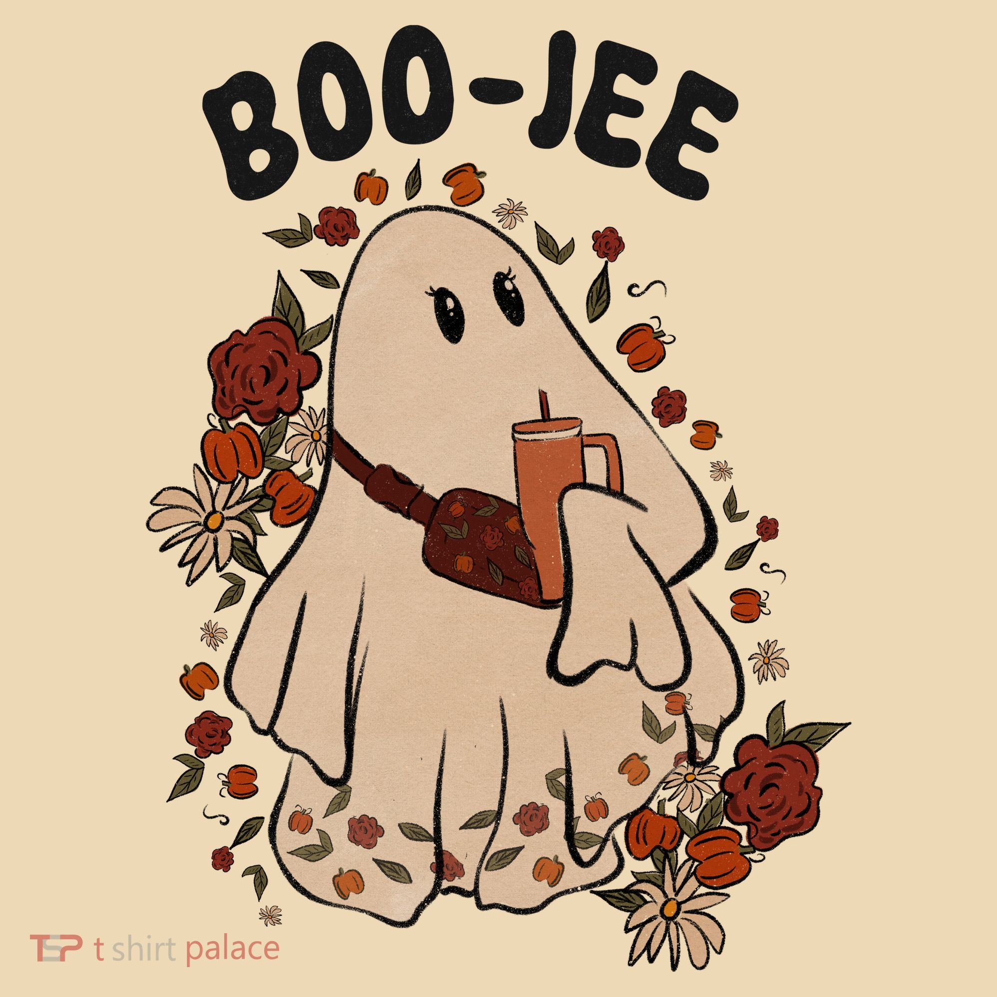 Boo Jee Fall Halloween Ghost Funny Tote Bag