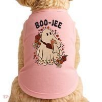 Boo Jee Fall Halloween Ghost Funny Doggie Tank thumb 0