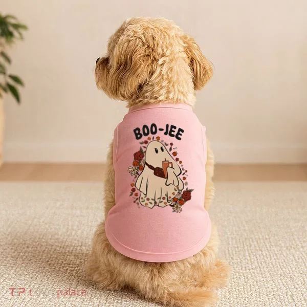 Boo Jee Fall Halloween Ghost Funny Doggie Tank