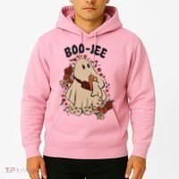 Boo Jee Fall Halloween Ghost Funny Hoodie thumb 2