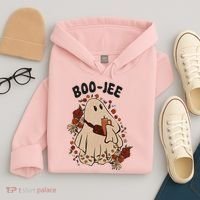 Boo Jee Fall Halloween Ghost Funny Hoodie thumb 4