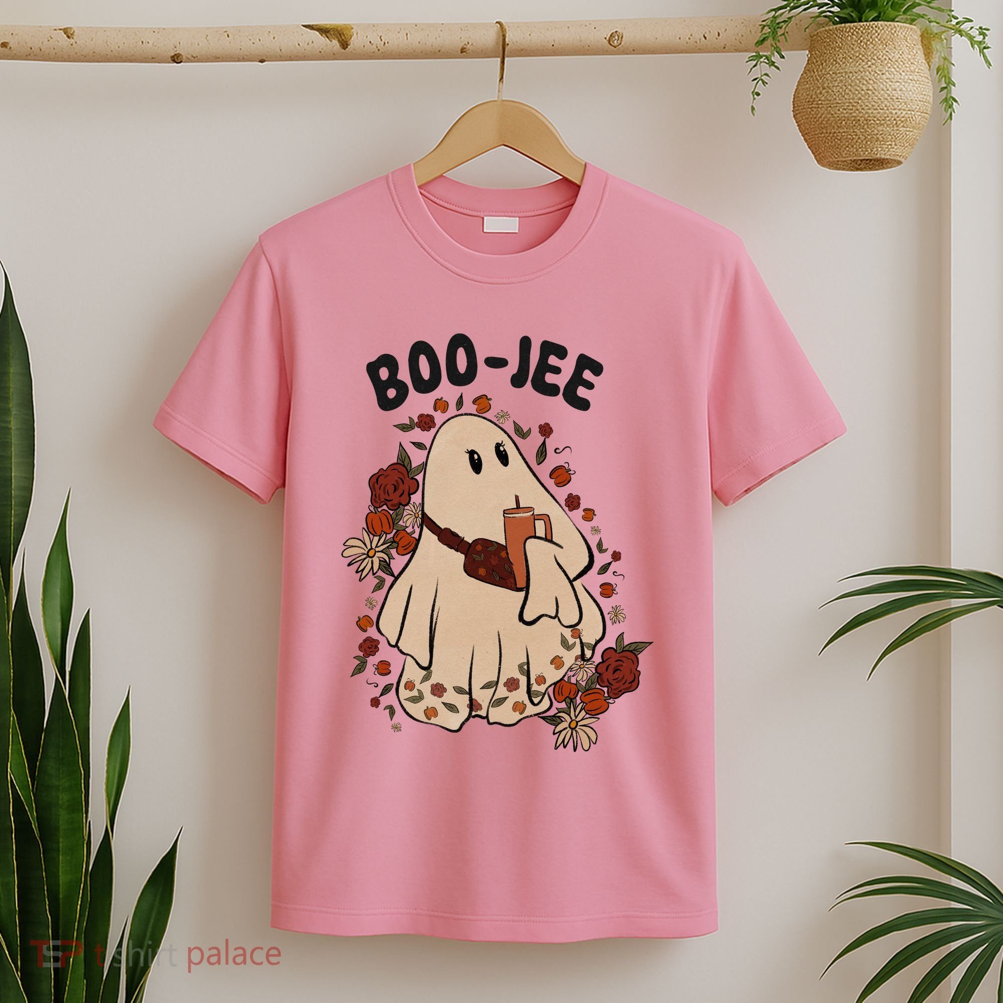 Boo Jee Fall Halloween Ghost Funny T-Shirt