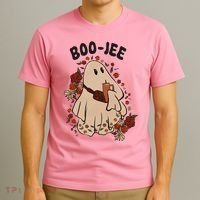 Boo Jee Fall Halloween Ghost Funny T-Shirt thumb 3