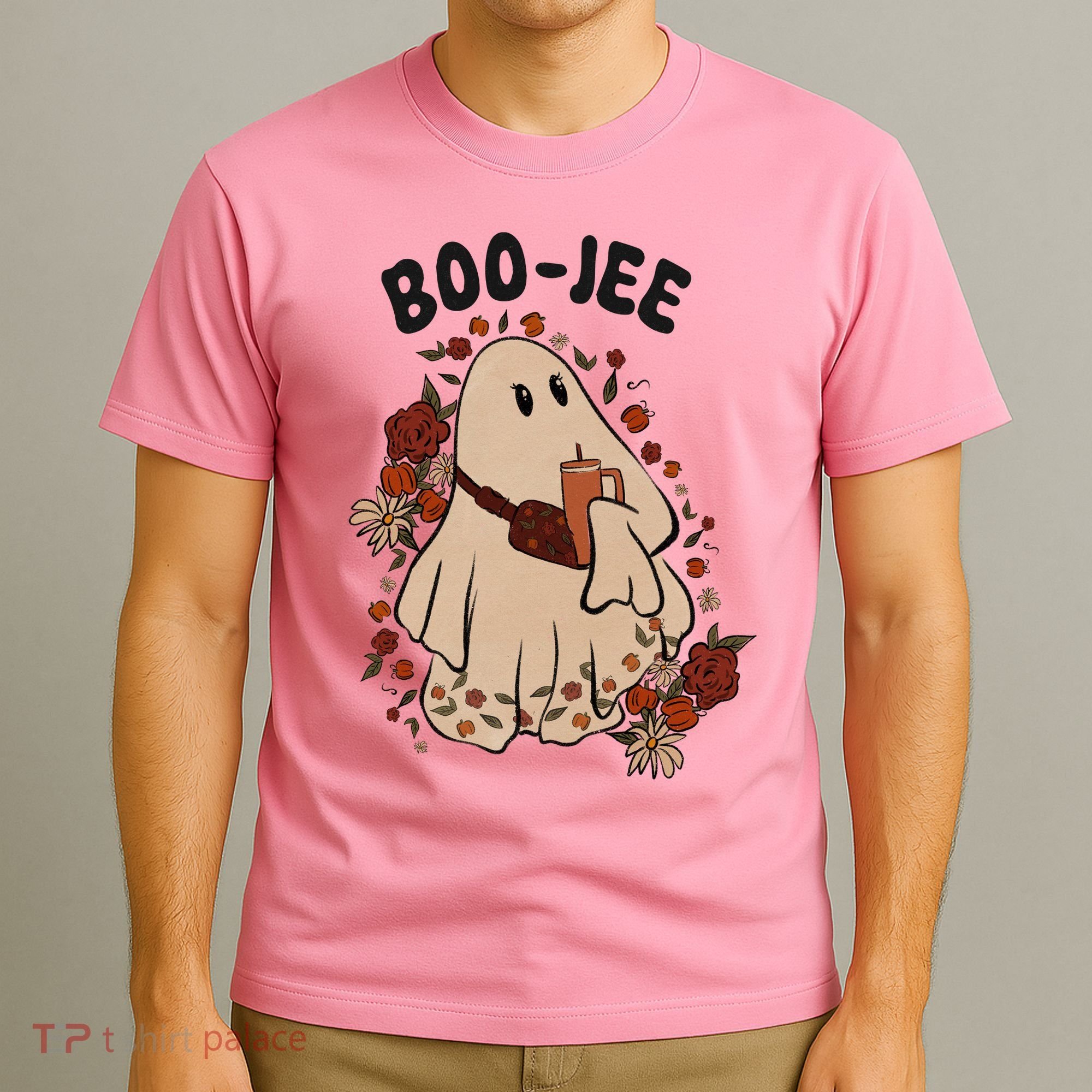 Boo Jee Fall Halloween Ghost Funny T-Shirt