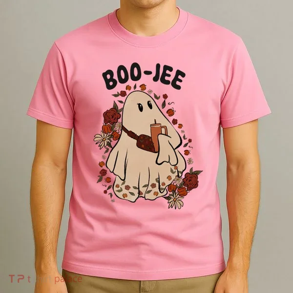 Boo Jee Fall Halloween Ghost Funny T-Shirt