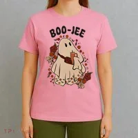 Boo Jee Fall Halloween Ghost Funny T-Shirt thumb 4