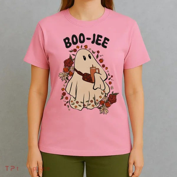 Boo Jee Fall Halloween Ghost Funny T-Shirt