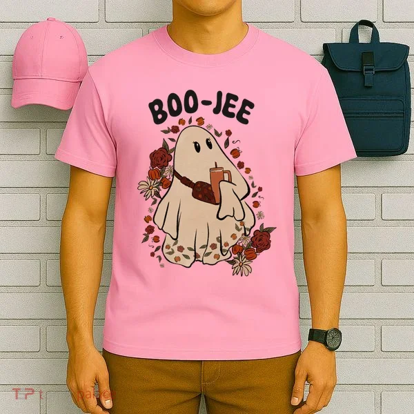 Boo Jee Fall Halloween Ghost Funny T-Shirt