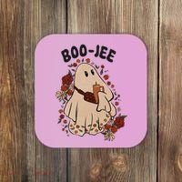 Boo Jee Fall Halloween Ghost Funny Coaster thumb 0