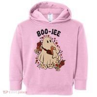 Boo Jee Fall Halloween Ghost Funny Toddler Hoodie thumb 0