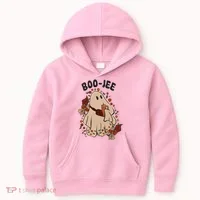 Boo Jee Fall Halloween Ghost Funny Kids Hoodie thumb 0