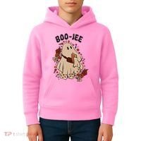 Boo Jee Fall Halloween Ghost Funny Kids Hoodie thumb 4