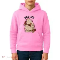 Boo Jee Fall Halloween Ghost Funny Kids Hoodie thumb 4
