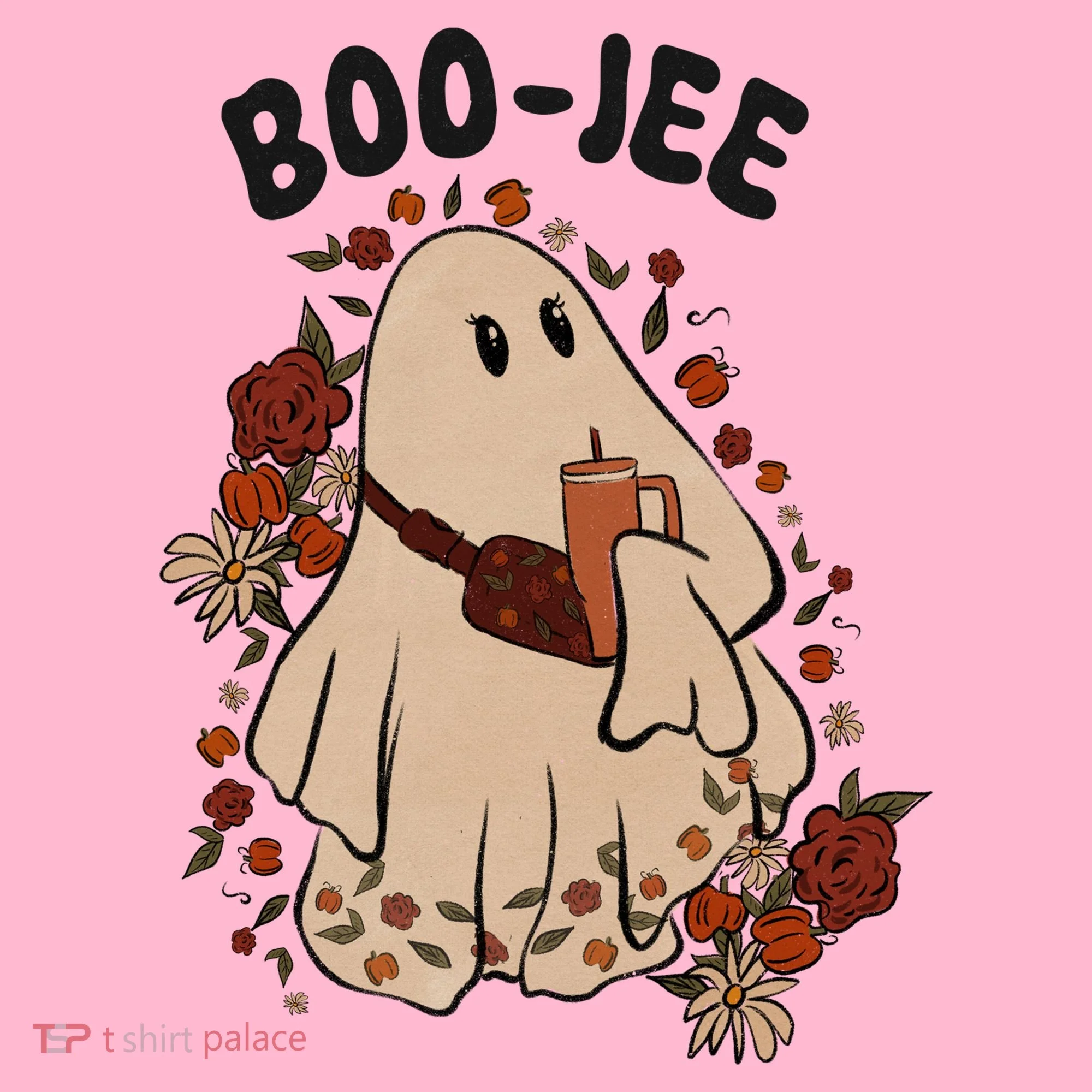 Boo Jee Fall Halloween Ghost Funny Kids Hoodie