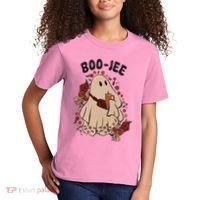 Boo Jee Fall Halloween Ghost Funny Kids T-Shirt thumb 2