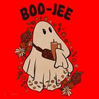 Boo Jee Fall Halloween Ghost Funny Santa Hat thumb 1