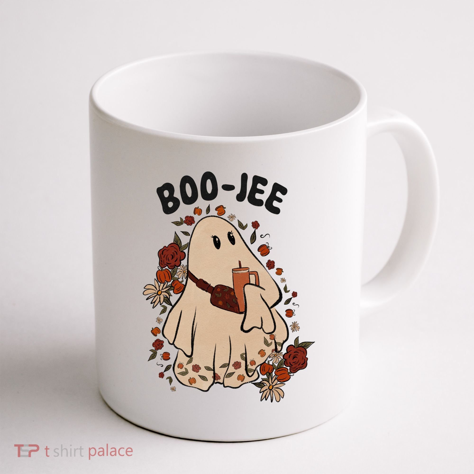 Boo Jee Fall Halloween Ghost Funny Coffee Mug