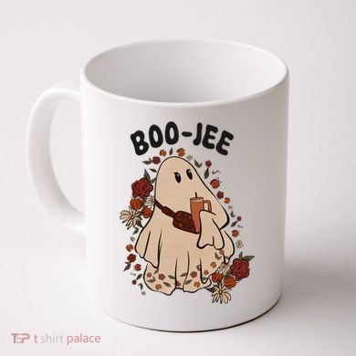Boo Jee Fall Halloween Ghost Funny Coffee Mug
