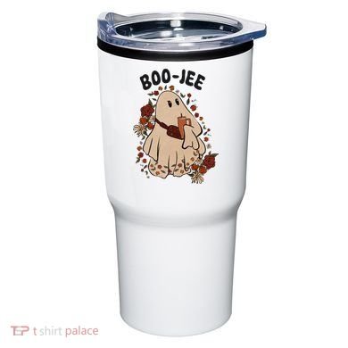 Boo Jee Fall Halloween Ghost Funny Tumbler