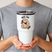 Boo Jee Fall Halloween Ghost Funny Tumbler thumb 2