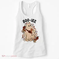 Boo Jee Fall Halloween Ghost Funny Women's Tank Top thumb 0