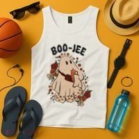 Boo Jee Fall Halloween Ghost Funny Tank Top thumb 4
