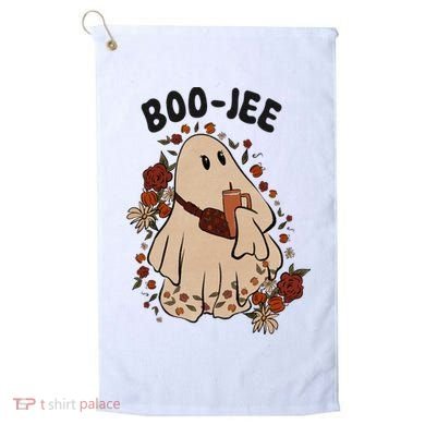 Boo Jee Fall Halloween Ghost Funny Golf Towel