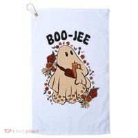 Boo Jee Fall Halloween Ghost Funny Golf Towel thumb 0