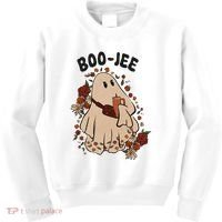Boo Jee Fall Halloween Ghost Funny Kids Sweatshirt thumb 0