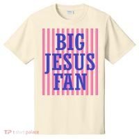 Big Jesus Fan Faith Striped T-Shirt thumb 0
