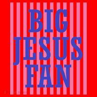 Big Jesus Fan Faith Striped Santa Hat thumb 1
