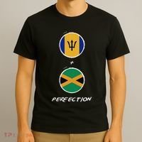 Barbados Jamaica Flag Perfection Bajan Barbadian Jamaican T-Shirt thumb 3