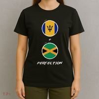 Barbados Jamaica Flag Perfection Bajan Barbadian Jamaican T-Shirt thumb 4