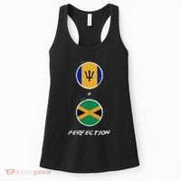 Barbados Jamaica Flag Perfection Bajan Barbadian Jamaican Women's Tank Top thumb 0
