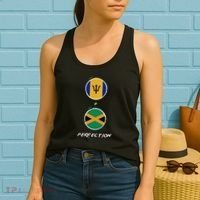 Barbados Jamaica Flag Perfection Bajan Barbadian Jamaican Women's Tank Top thumb 2