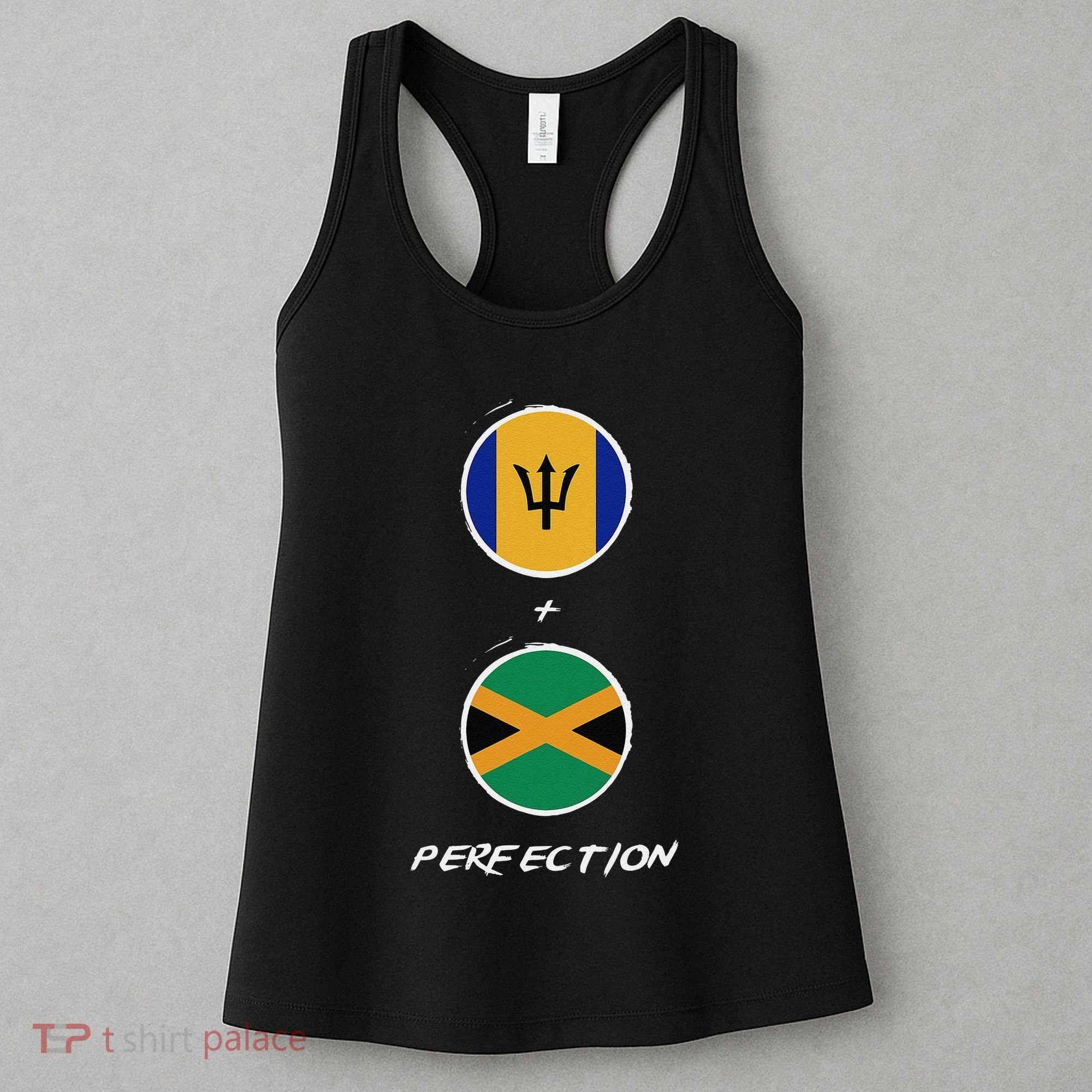 Barbados Jamaica Flag Perfection Bajan Barbadian Jamaican Women's Tank Top