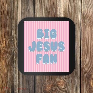 Big Jesus Fan Coaster