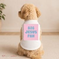 Big Jesus Fan Doggie Tank thumb 2