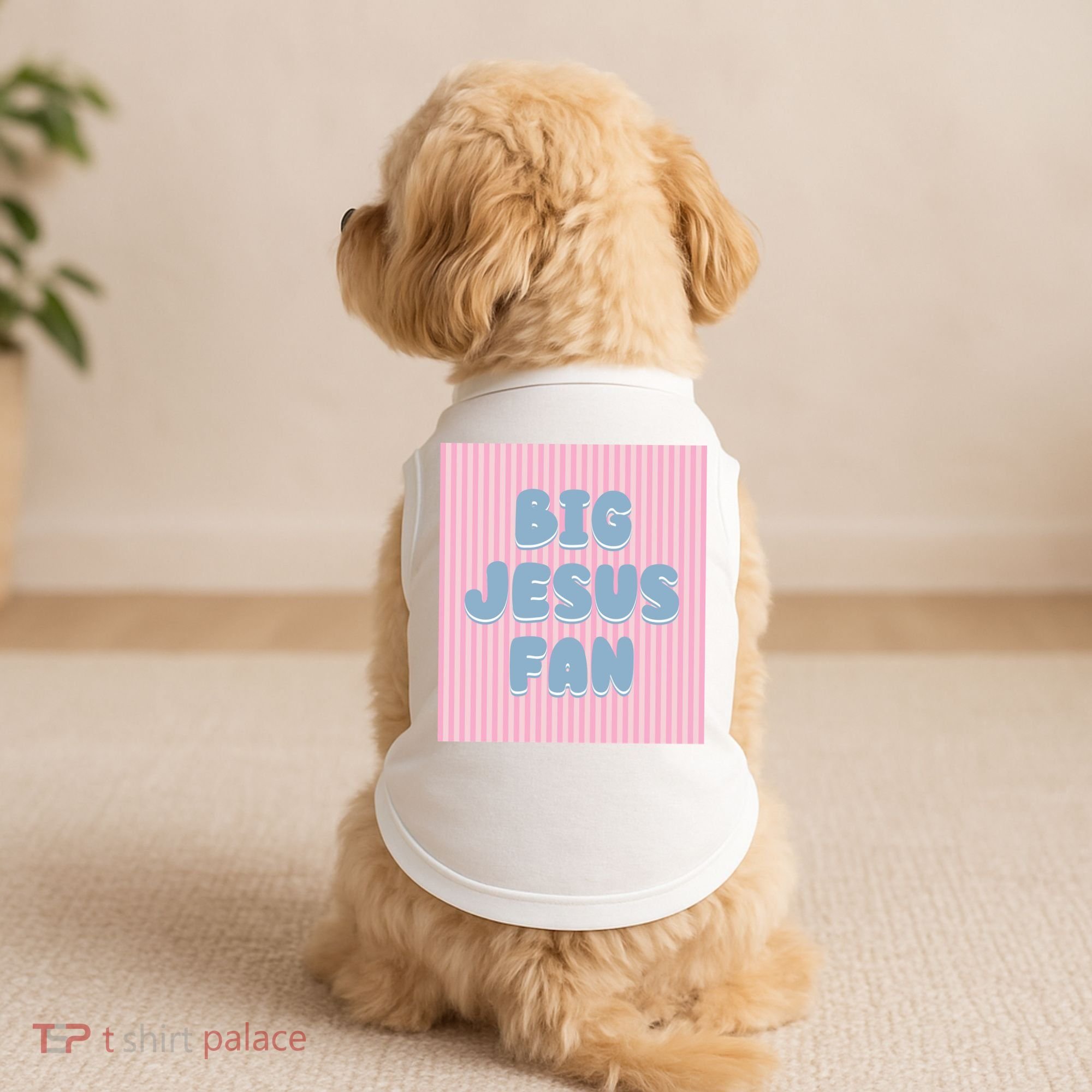 Big Jesus Fan Doggie Tank