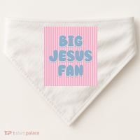 Big Jesus Fan USA-Made Doggie Bandana thumb 0