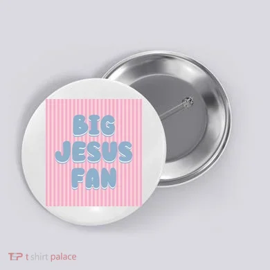 Big Jesus Fan Button
