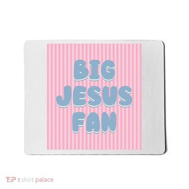 Big Jesus Fan Mousepad