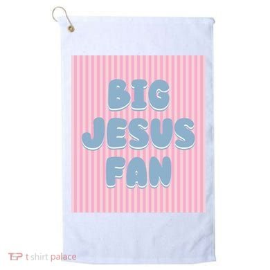 Big Jesus Fan Golf Towel