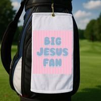 Big Jesus Fan Golf Towel thumb 2