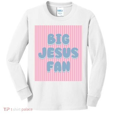 Big Jesus Fan Kids Long Sleeve Shirt