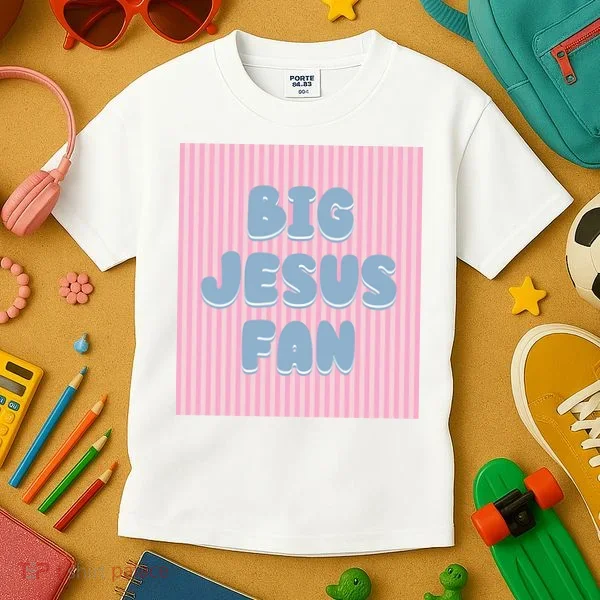 Big Jesus Fan Kids T-Shirt