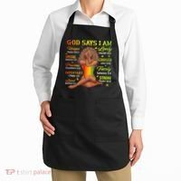 Black Juneteenth God Says I Am African History Apron thumb 2