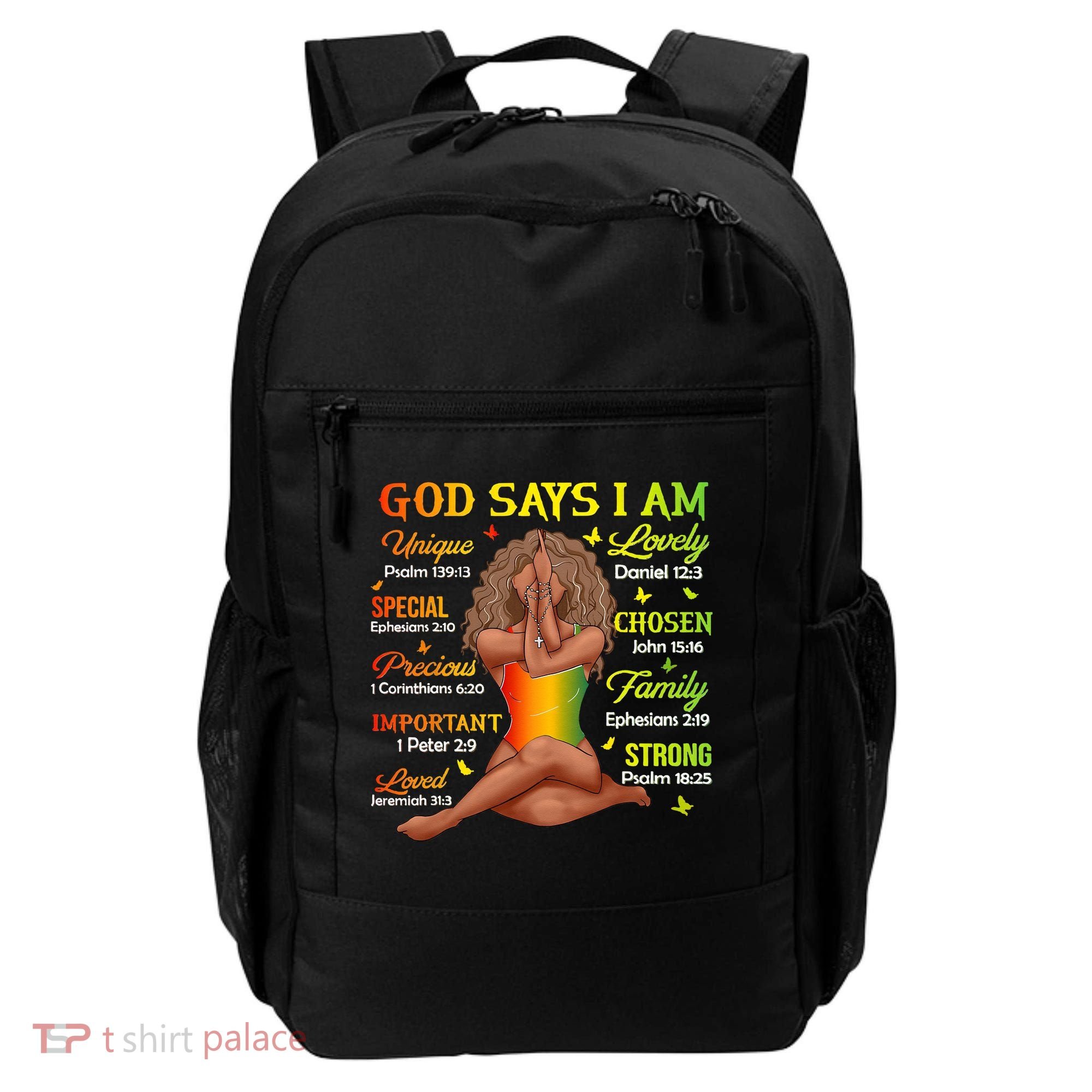 Black Juneteenth God Says I Am African History Backpack
