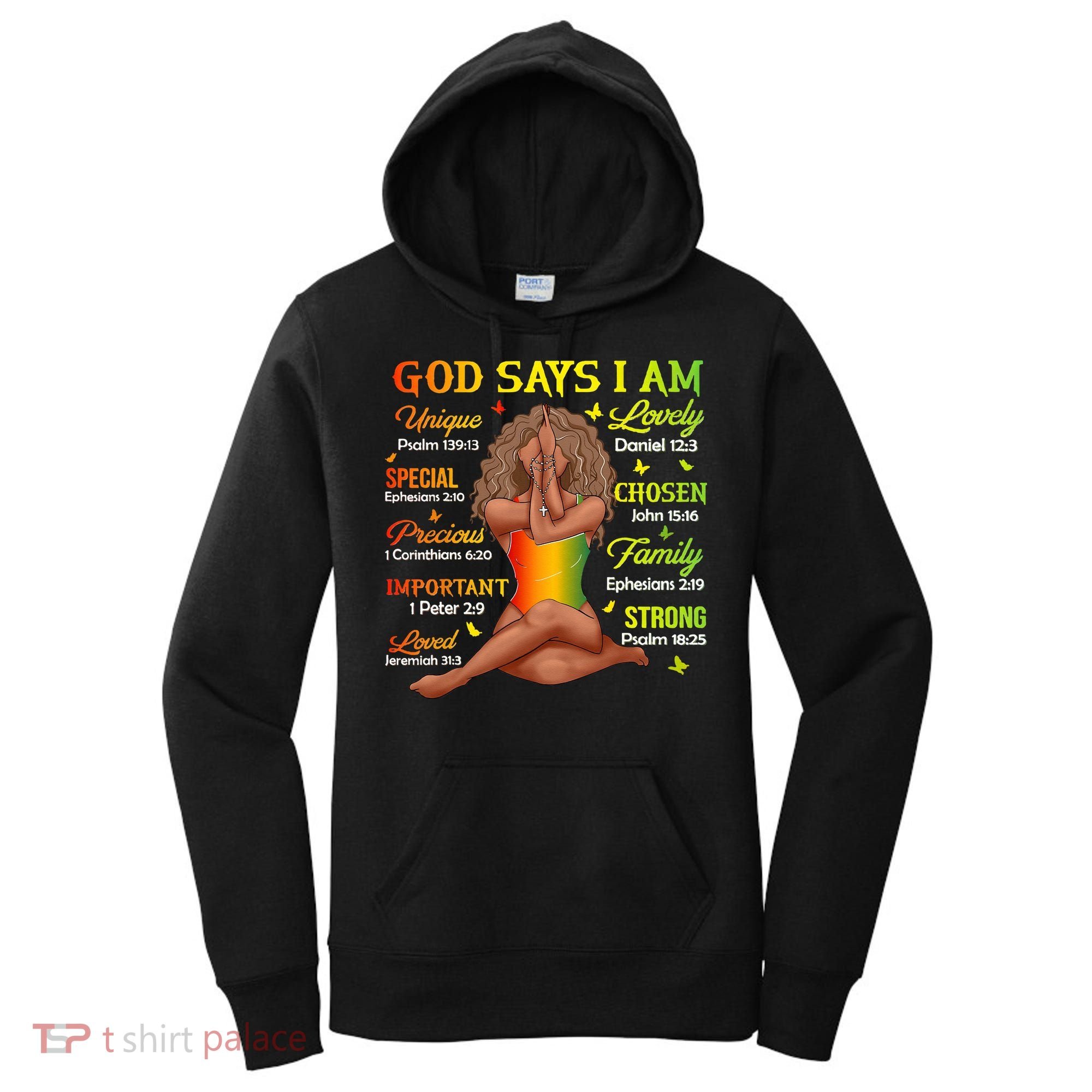 Black Juneteenth God Says I Am African History Women's Hoodie