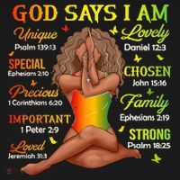 Black Juneteenth God Says I Am African History Mousepad thumb 1